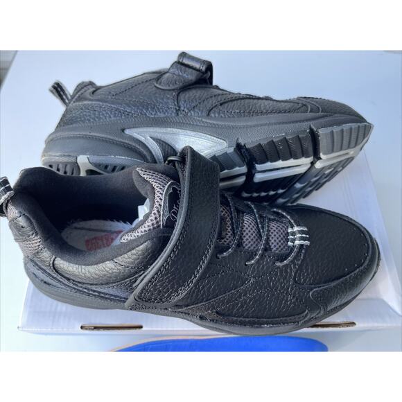 Dr Comfort Diabetic Shoes Winner Black Leather Casual 5710 Men's Size 7 W. A117 - Picture 1 of 8